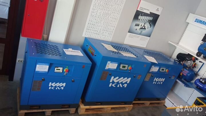 Винтовой компрессор KraftMachine 7,5 кВт в наличии