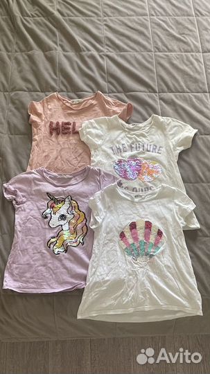 Футболки для девочки H&M 6-8 лет (122-128)