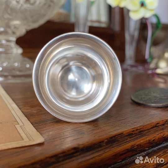 Стопка серебро монограмма