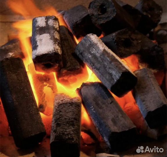 Уголь в брекетах