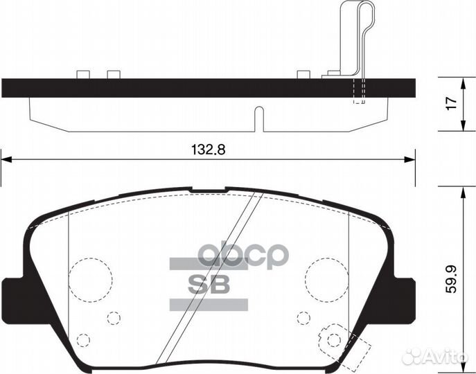 SP1545SNS колодки дисковые передние Kia Quoris