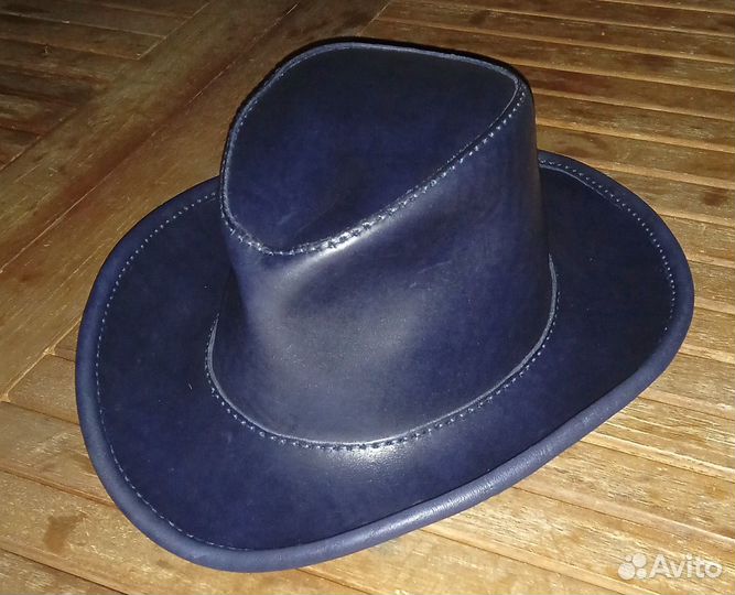 Ковбойская шляпа из кожи