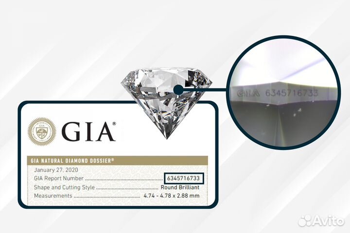 Новое кольцо с бриллиантом 1.00 D/VS1 GIA