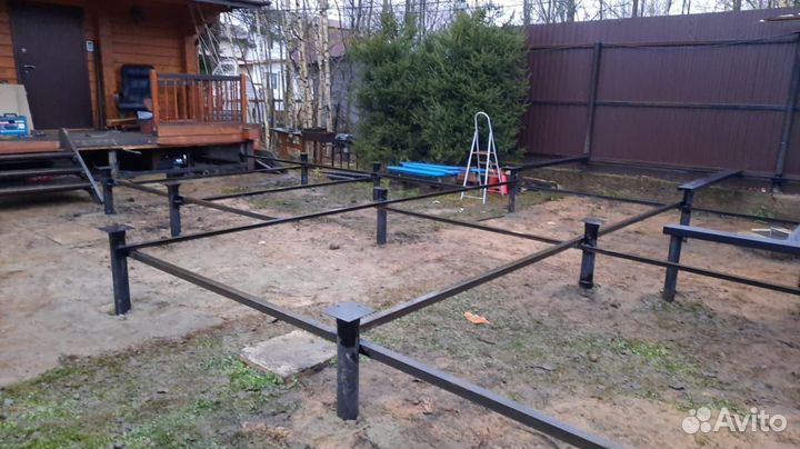 Винтовые сваи для веранды