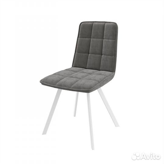 Стул ROM белый/велюр antracite LUX b28 антрацит