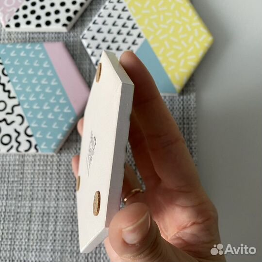 Подстаканники подставки под чашки набор керамика