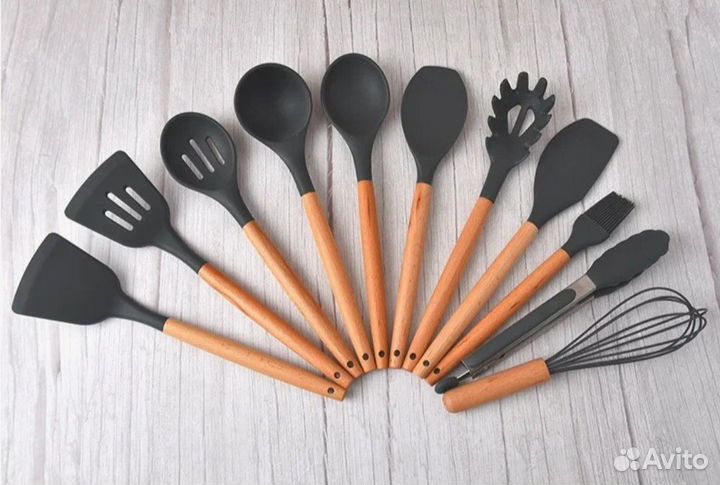 Набор кухонных предметов 11шт на подставке