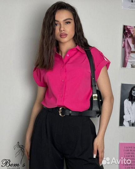 Блузка женская однотонная без рукавов