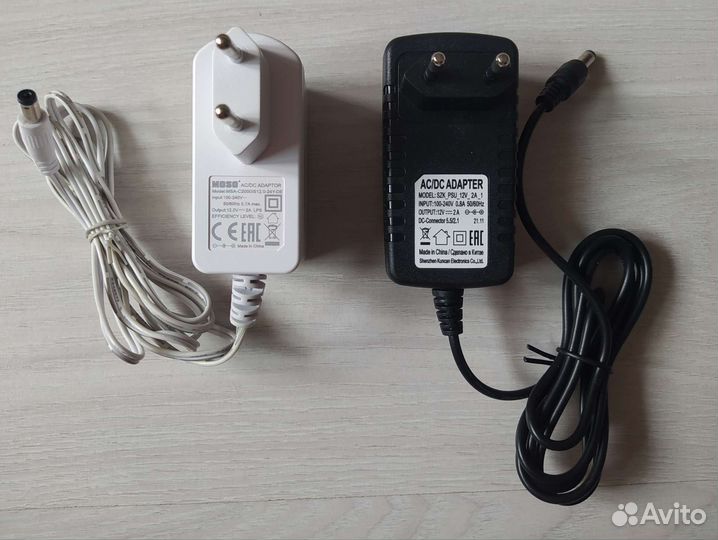 Блоки питания 5В, 9В, 12В (0.5-2А)