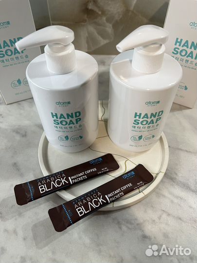 Жидкое мыло для рук Hand Soap Atomy + подарок кофе