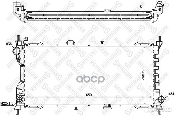 Радиатор opel corsa 1.5d 1.7d 94-01 Stellox 262