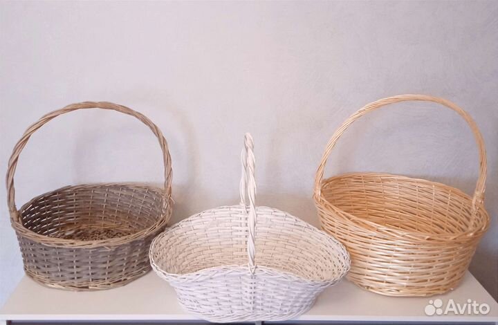 Корзина плетёная большая