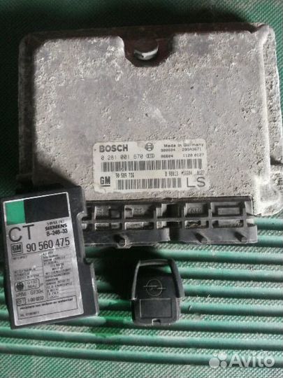 Блок управления двигателем Astra G 1.7 дизель