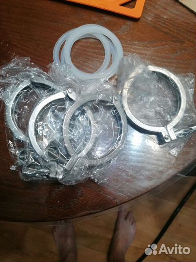 Хомуты на кламп 3 дюйма новые