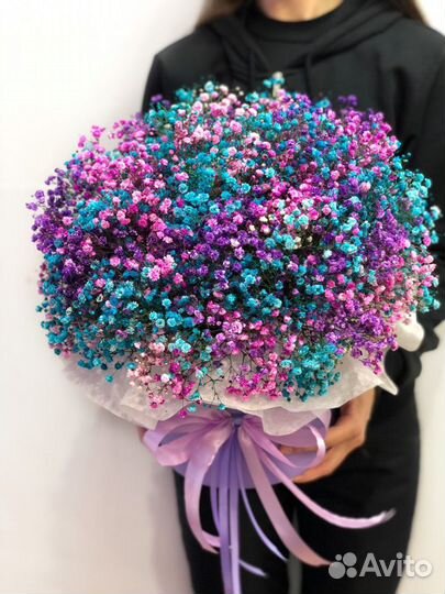 Гипсофила в коробке. Доставка цветов