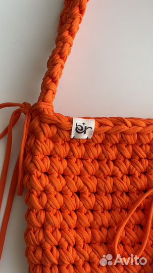 Вязаная сумка ручной работы