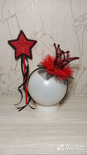 Корона на ободке с волшебной палочкой