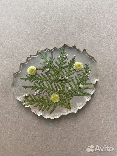 Подставка гербарий из эпоксидной смолы