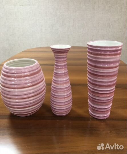 Керамическая ваза (комплект 3шт.)