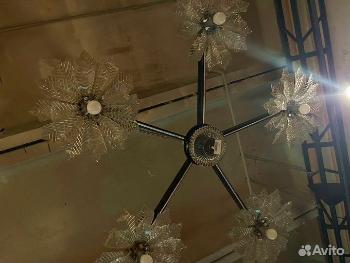 Люстра «цветы» ручная работа