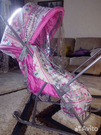 Детские санки коляска