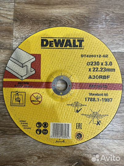 Диск отрезной Bosch, Klingspor, DeWalt 230mm
