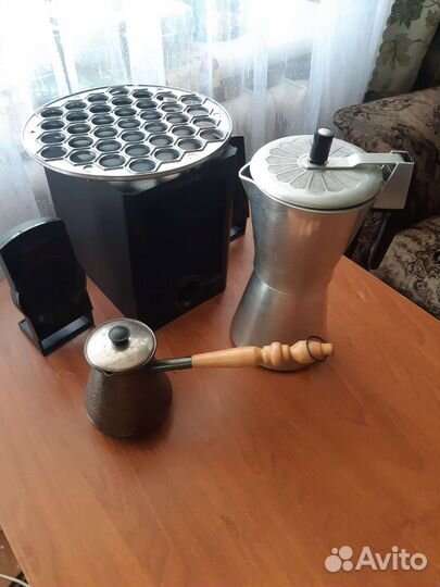 Кофеварка гейзерная ссср.Турка.Пресс ручной СССР