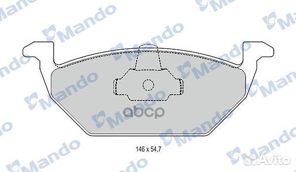 Колодки тормозные передние mbf015144 Mando