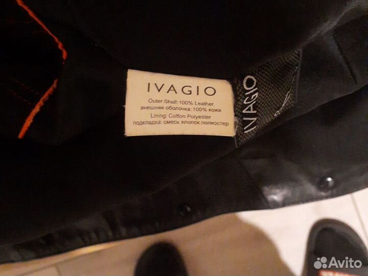 Кожаный плащ мужской 50