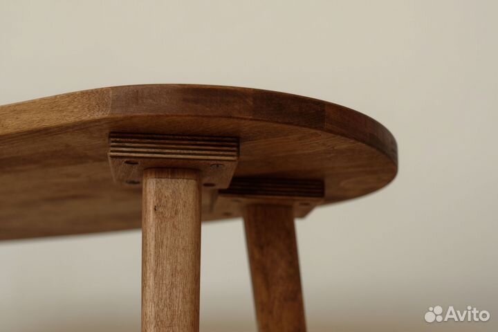 Журнальный столик Fusion 80х40см из массива дерева