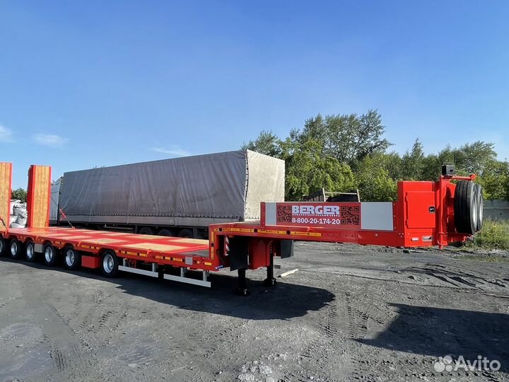 Полуприцеп трал (тяжеловоз) Berger 9855, 2023