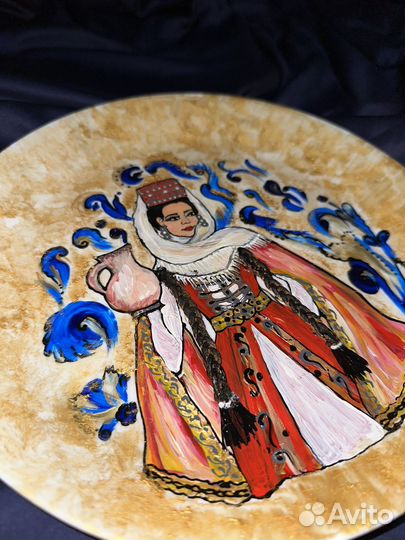 Иртерьерная тарелка ручной работы