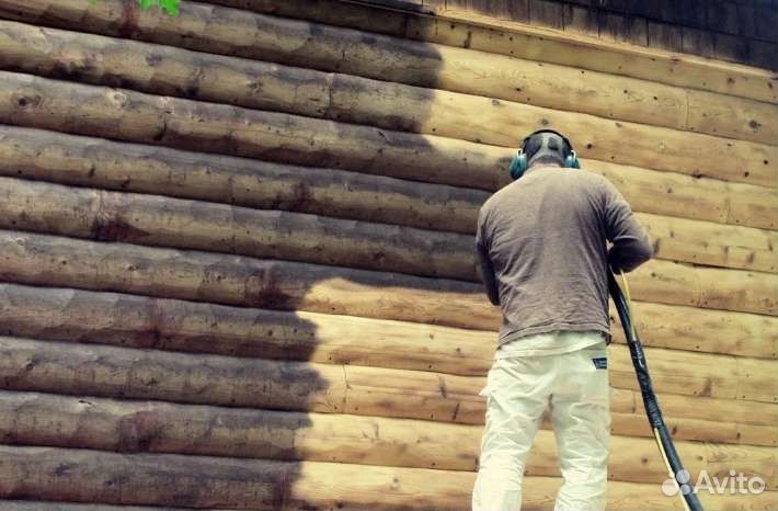 Покраска деревянных домов