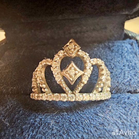 Серебряное кольцо corona (корона)
