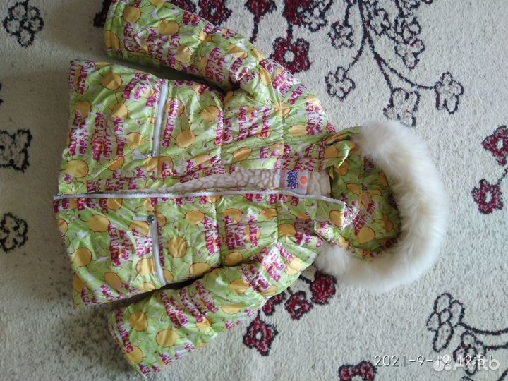 Зимний комбинезон для девочки рост 98