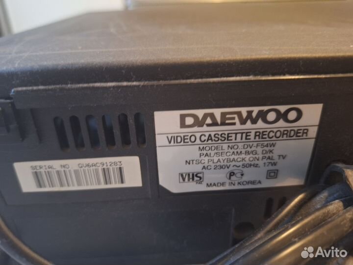 Видеомагнитофон daewoo