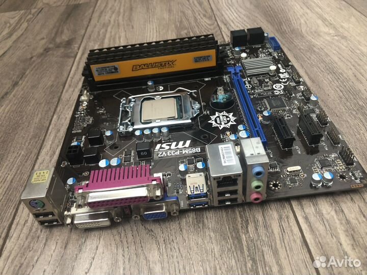 Материнская плата с процессором и оперативкой