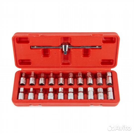 Набор для откручивания масляных пробок, 21 пр