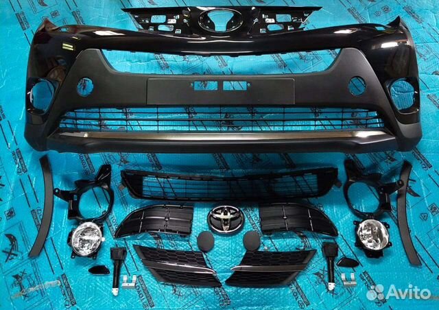 Бампер передний Рав 4 (4) в сборе 2013-2015
