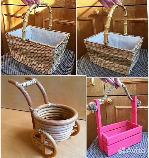 Корзинки короб плетеные разные (много)