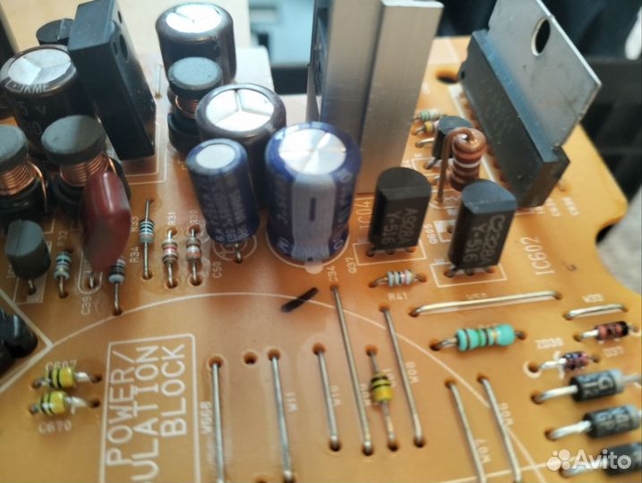 Плата аудио-видео, (конденсаторы)