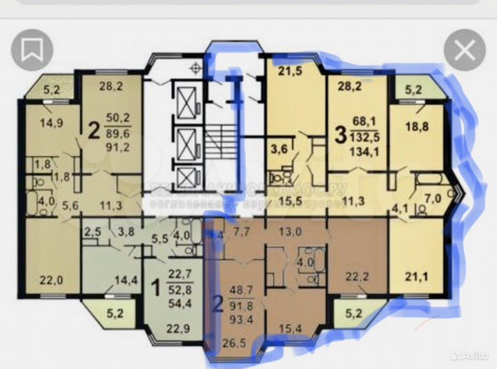 4-к. квартира, 135 м², 25/26 эт.