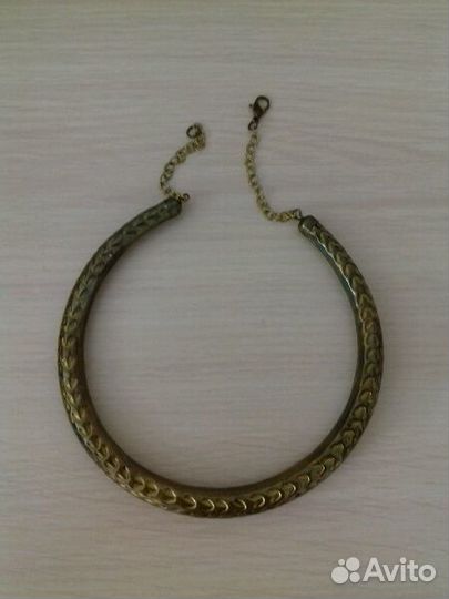 Колье металлическое под старину