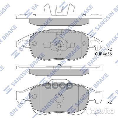 SP1825 колодки дисковые передние Citroen C4 Pi