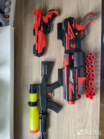 Автомат. Пулемет. Оружие детское. Нерф