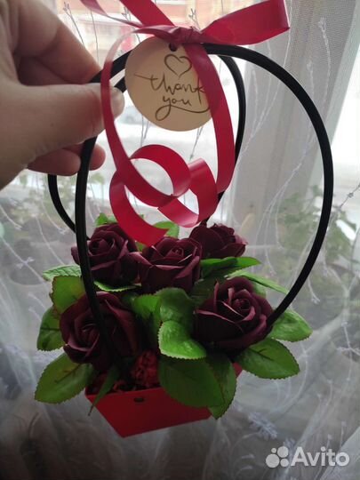 Букет цветов из мыла