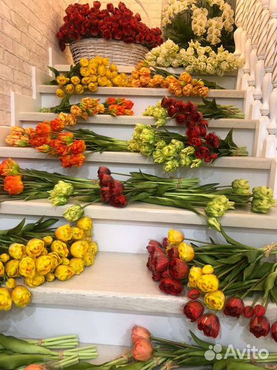 Тюльпаны искусственные real touch