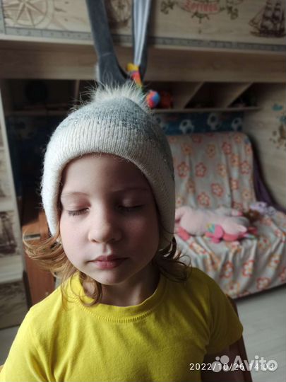 Женская шапка и шарф