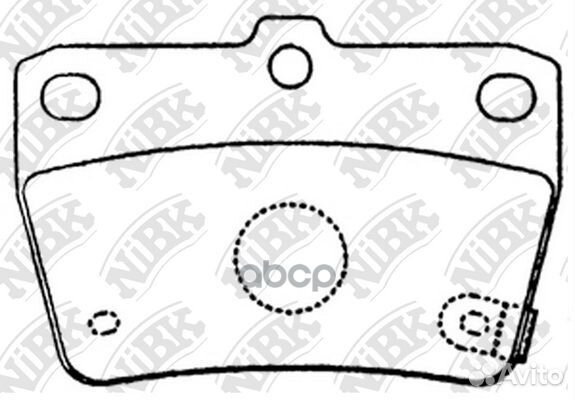 Колодки тормозные дисковые зад PN1424 NiBK