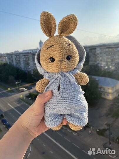 Мягкая игрушка зайчик ручная работа